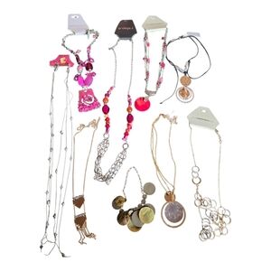 Jewelry Lot 8 Necklaces Jingle Anklet Lane Bryant CJ Banks Magnolia Grace
